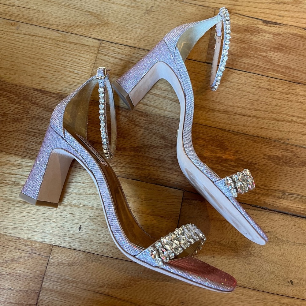 Baffles Mischka Harriet Jewel Rhinestone Sparkle Sandals Formal Prom Wedding